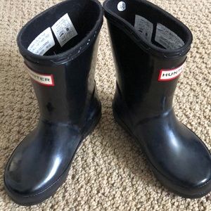 Black Hunter Boots Toddler Size 7 US/ 6 UK